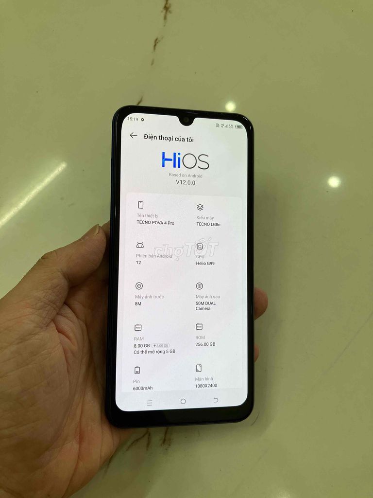 Bán Tecno Pova4 pro Ram8/256 pin 6000 zin xấu. Mua bán Điện thoại tại Quận Hà Đông Hà Nội được đăng bởi Mạnh Mobile hình 1