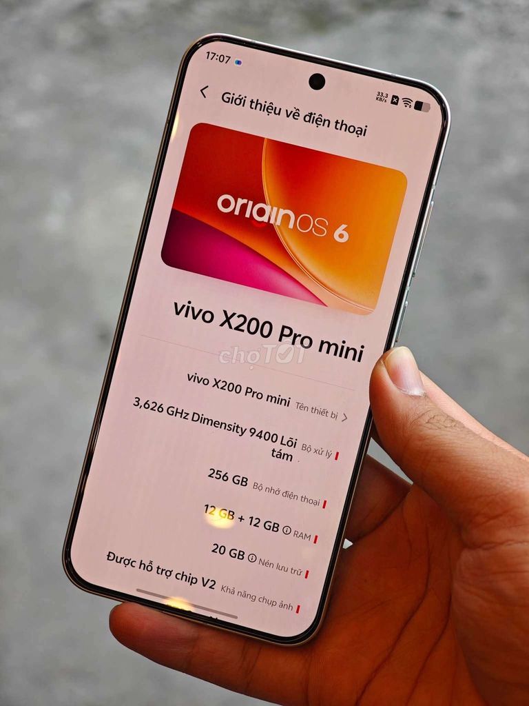 Vivo X200 Pro mini 256GB Vàng. Mua bán Điện thoại tại Quận Ngũ Hành Sơn Đà Nẵng được đăng bởi Nguyễn Văn Linh hình 1