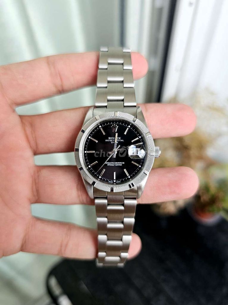 Rolex Oyster Perpetual Date 15210 Black dial. Mua bán Đồng hồ tại Quận Tân Phú Tp Hồ Chí Minh được đăng bởi Đồng Hồ Long Swiss hình 1
