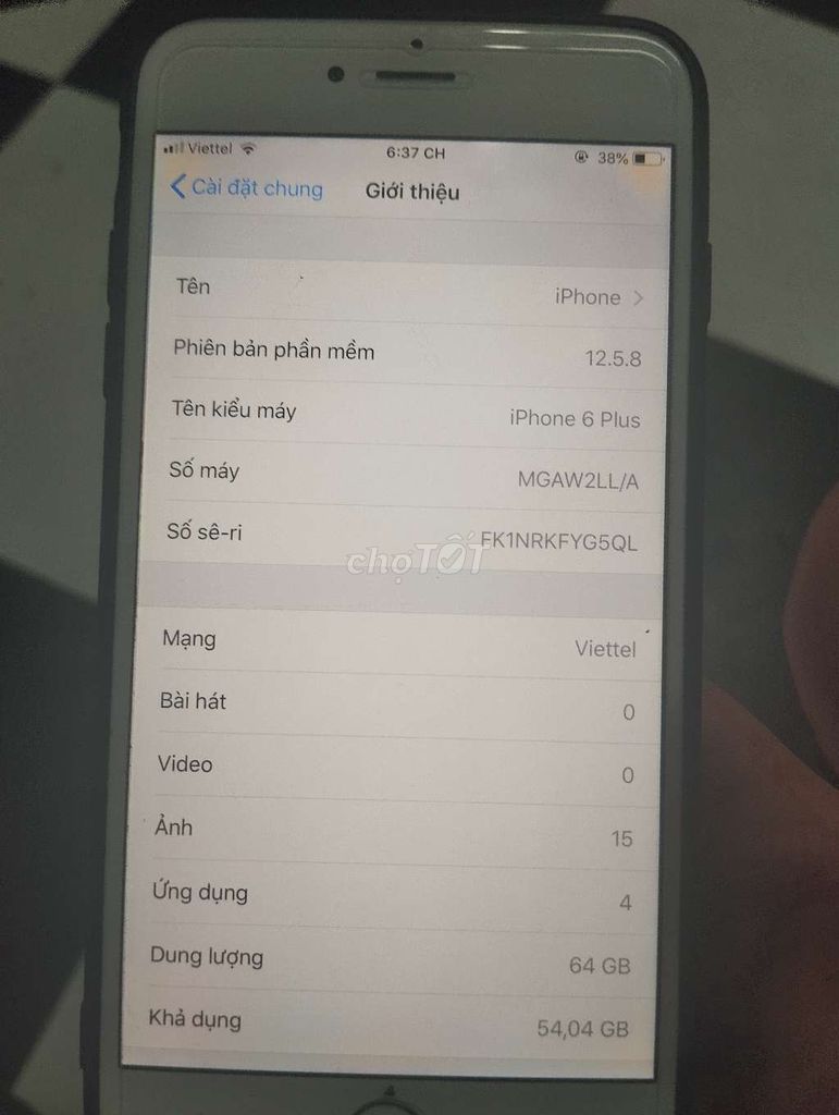 iPhone 6 Plus 64GB Trắng. Mua bán Điện thoại tại Quận Đống Đa Hà Nội được đăng bởi iMinh Đức hình 1