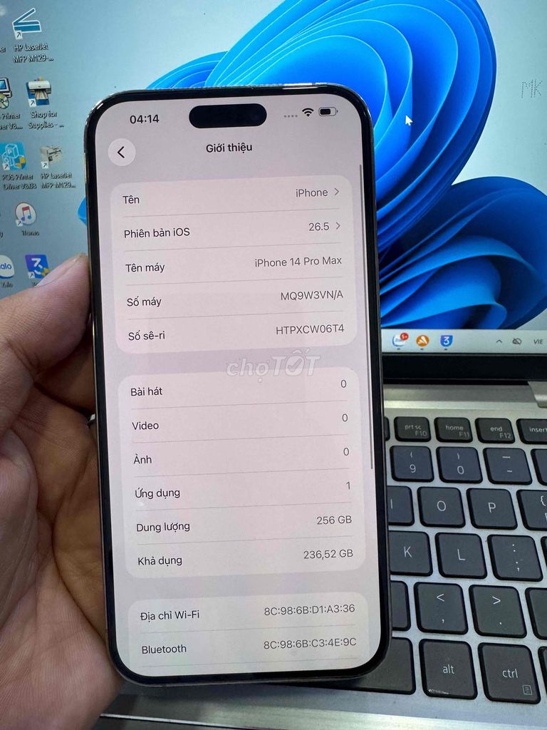 Apple iPhone 14 Pro Max 256GB Vàng 99% nguyên zin. Mua bán Điện thoại tại Quận 6 Tp Hồ Chí Minh được đăng bởi QUỐC THIÊN BÁN GÓP 0 ĐỒNG  hình 1