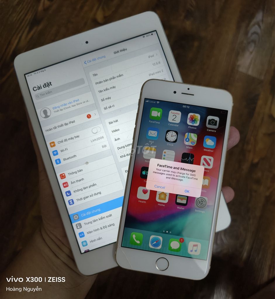 Apple iPad mini 2 + ip6 plus 64G QT = 699k. Mua bán Máy tính bảng tại Quận Ba Đình Hà Nội được đăng bởi Tuấn Anh hình 1