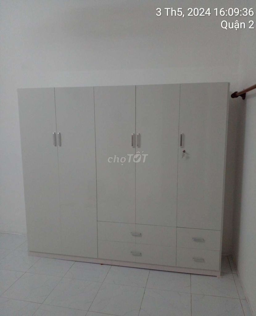 TỦ NHỰA ĐÀI LOAN 5 CÁNH MÀU TRẮNG. Mua bán Tủ, kệ gia đình tại Thị xã Tân Uyên Bình Dương được đăng bởi Tủ nhựa đài loan hoàng quân hình 1