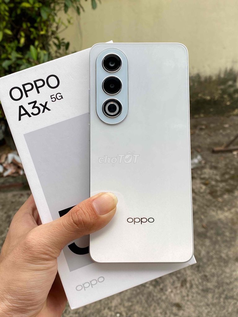 Oppo A3X 5G trắng full box còn bh 09/2025