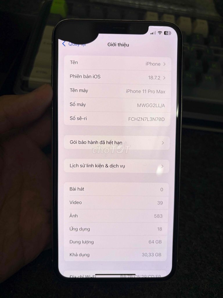 Apple iPhone 11 Pro Max 64GB Bạc. Mua bán Điện thoại tại Huyện Gia Lâm Hà Nội được đăng bởi Chiến hình 1