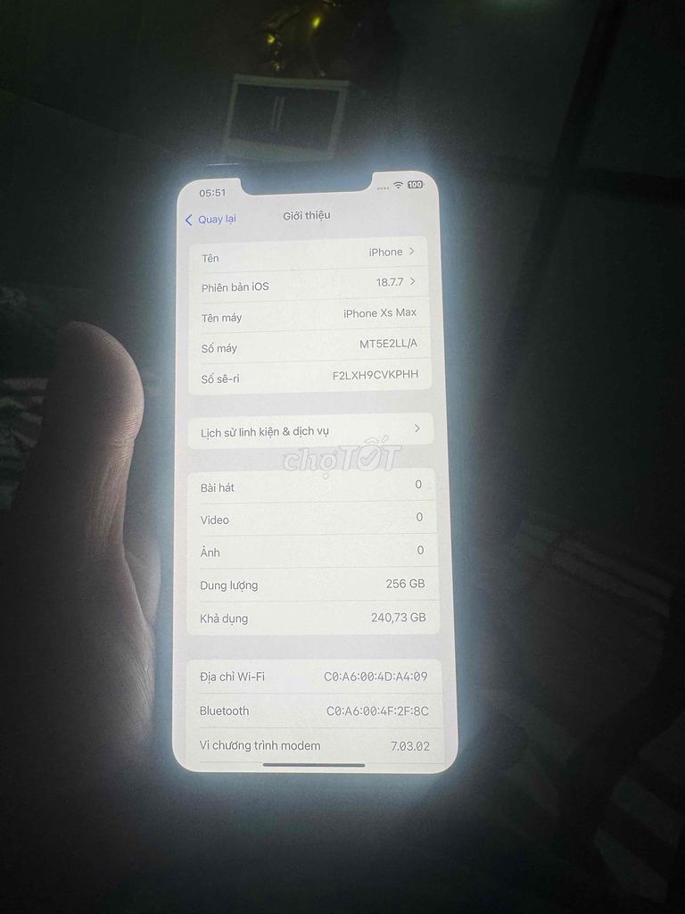 iPhone Xs Max 256GB Trắng. Mua bán Điện thoại tại Thị xã Tân Uyên Bình Dương được đăng bởi binhduonghelo hình 1