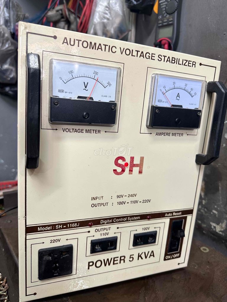 Ổn áp 5kva dãy 90 máy đẹp  giá tốt chỉ 1.300.000vn