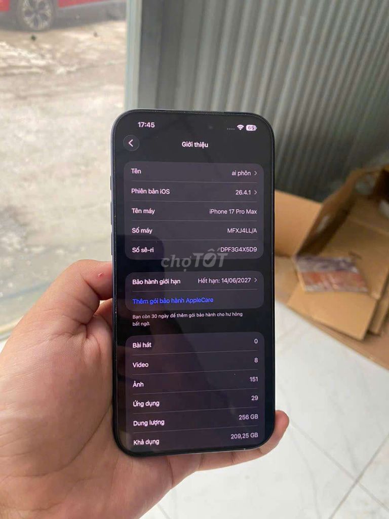 Apple iPhone 17 Pro Max 256GB Xanh. Mua bán Điện thoại tại Quận Hà Đông Hà Nội được đăng bởi Tiến Dũng hình 1