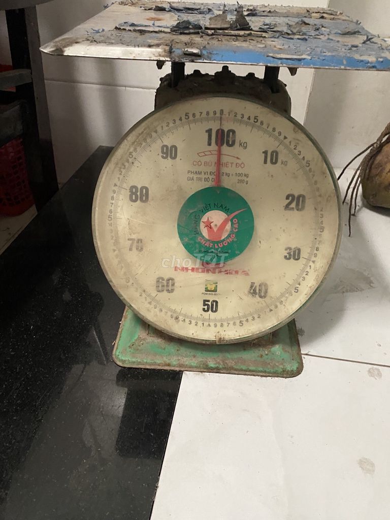 Cân cơ học Nhơn Hòa 100kg Xanh lá. Mua bán Nội thất, đồ gia dụng khác tại Thành phố Bến Tre Bến Tre được đăng bởi Hổ long hải hình 1