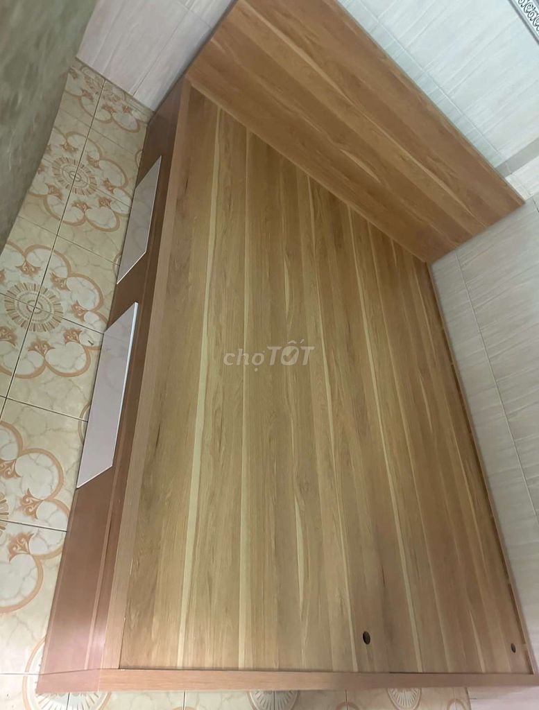 GIƯỜNG GỖ CÔNG NGHIỆP MDF 1M6*2M CÓ HỘP KÉO