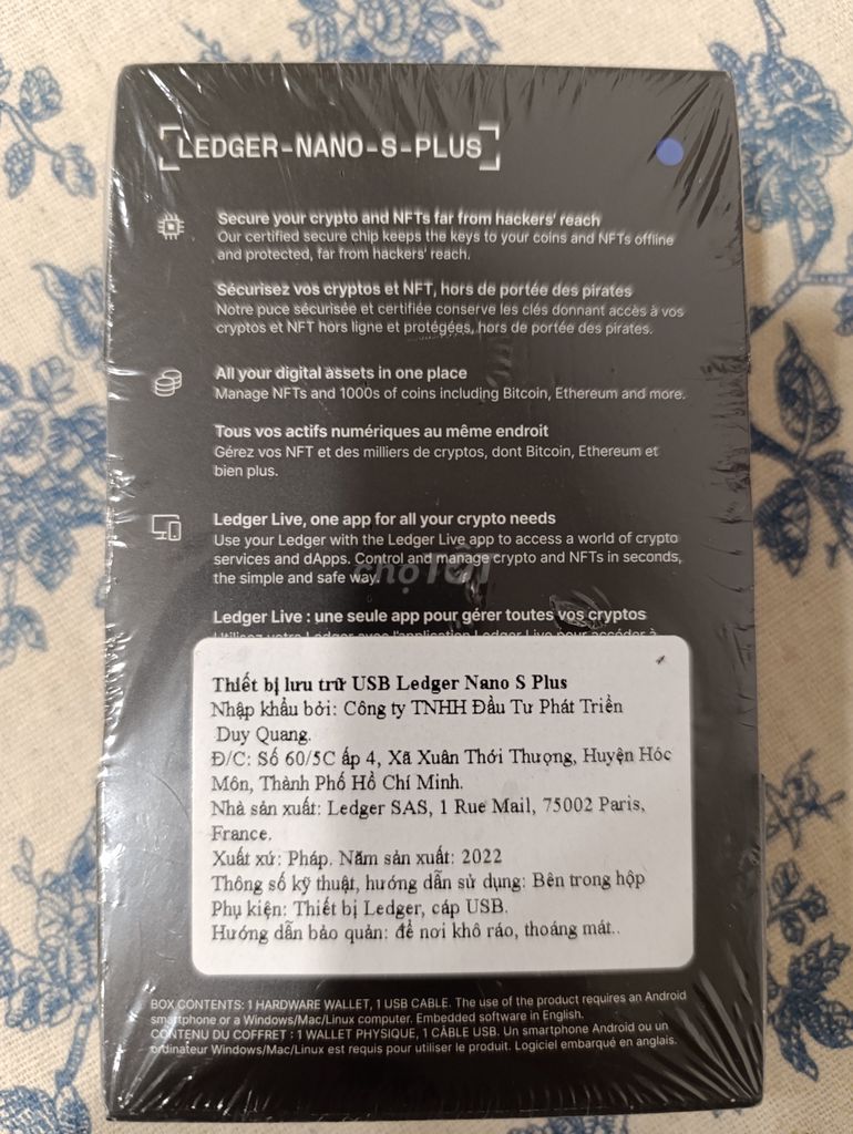 Ví cứng Ledger Nano S Plus Deepsea Blue Mới 100% - 130292272