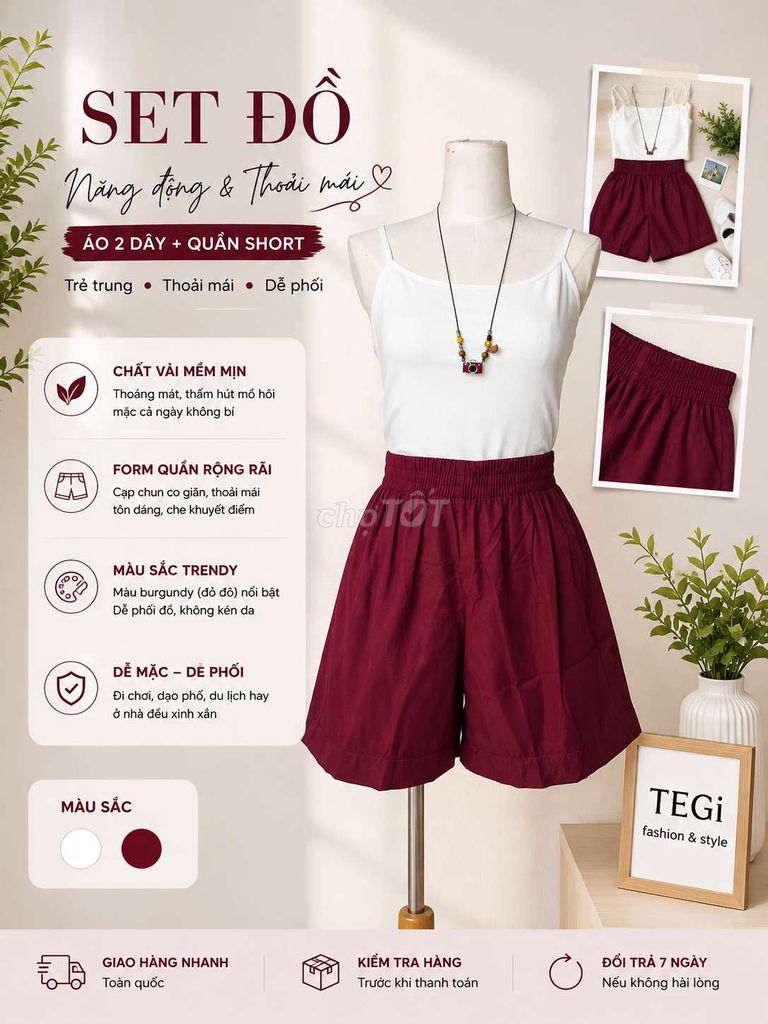 Set đồ nữ Vải mềm mịn Năng động Trẻ trung. Mua bán Quần áo tại Thành phố Dĩ An Bình Dương được đăng bởi Huỳnh Giao hình 1