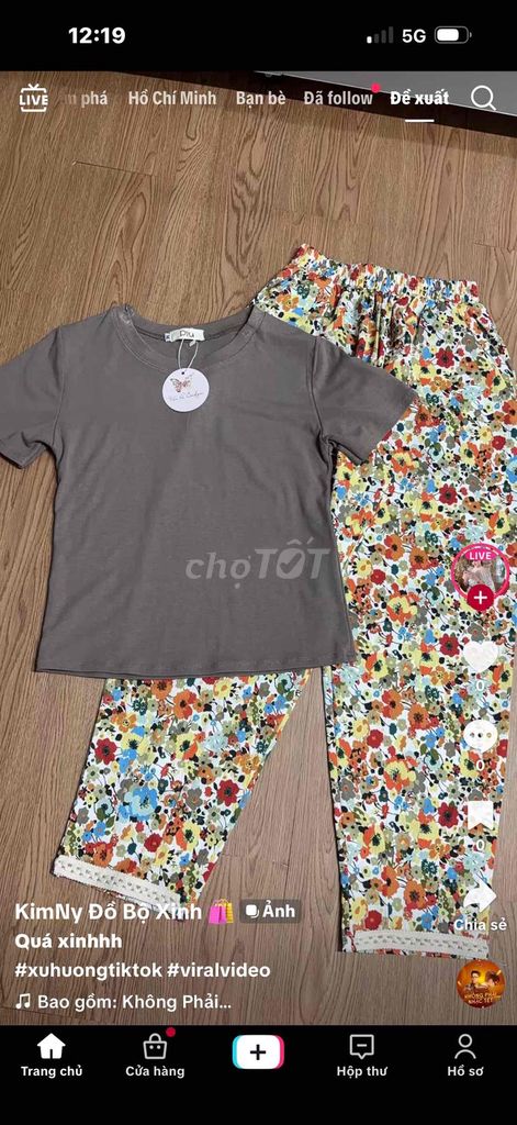 Đồ bộ nữ vải thun size L. Mua bán Quần áo tại Quận 6 Tp Hồ Chí Minh được đăng bởi Mỹ Tình hình 1