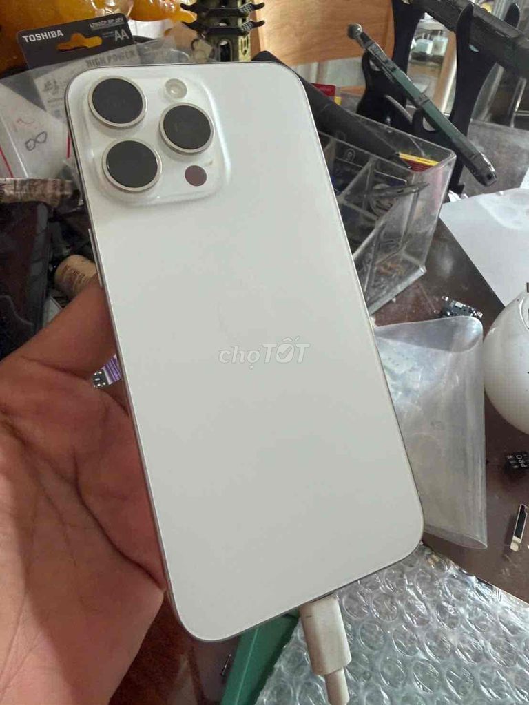 15 Pro Max 256GB Trắng lock Mỹ CNC sẵn Full Qte. Mua bán Điện thoại tại Quận Bình Thuỷ Cần Thơ được đăng bởi Truong hình 1