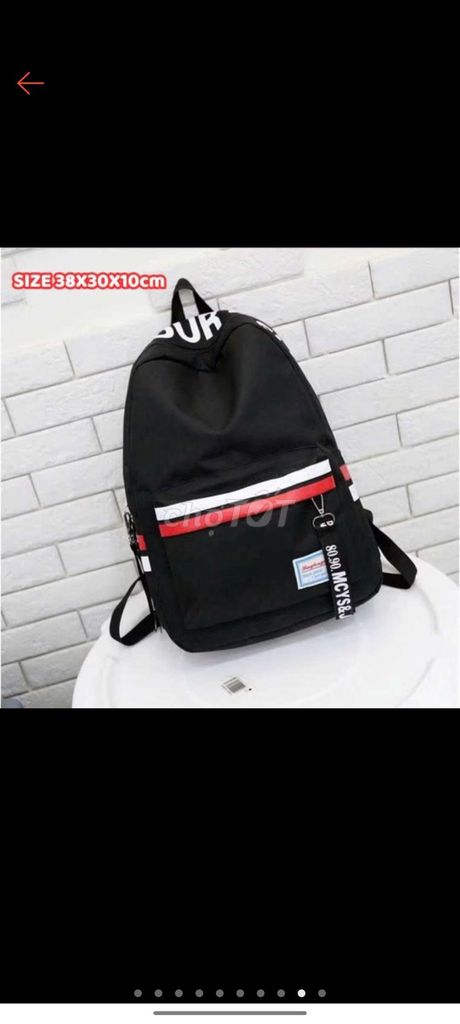 Balo học sinh Đen 38x30x10cm. Mua bán Túi xách tại Quận Lê Chân Hải Phòng được đăng bởi kiennguynn hình 1
