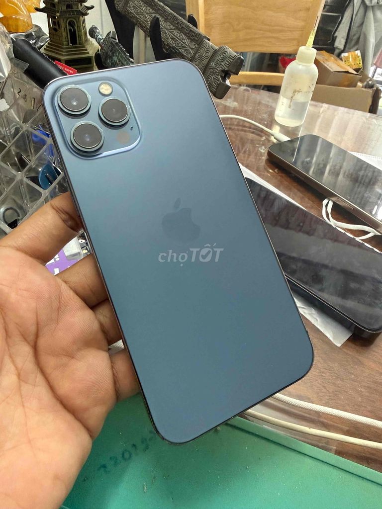 12 Pro Max 128GB Xanh VN/A nguyên zin ốc giá tốt. Mua bán Điện thoại tại Quận Bình Thuỷ Cần Thơ được đăng bởi Truong hình 1