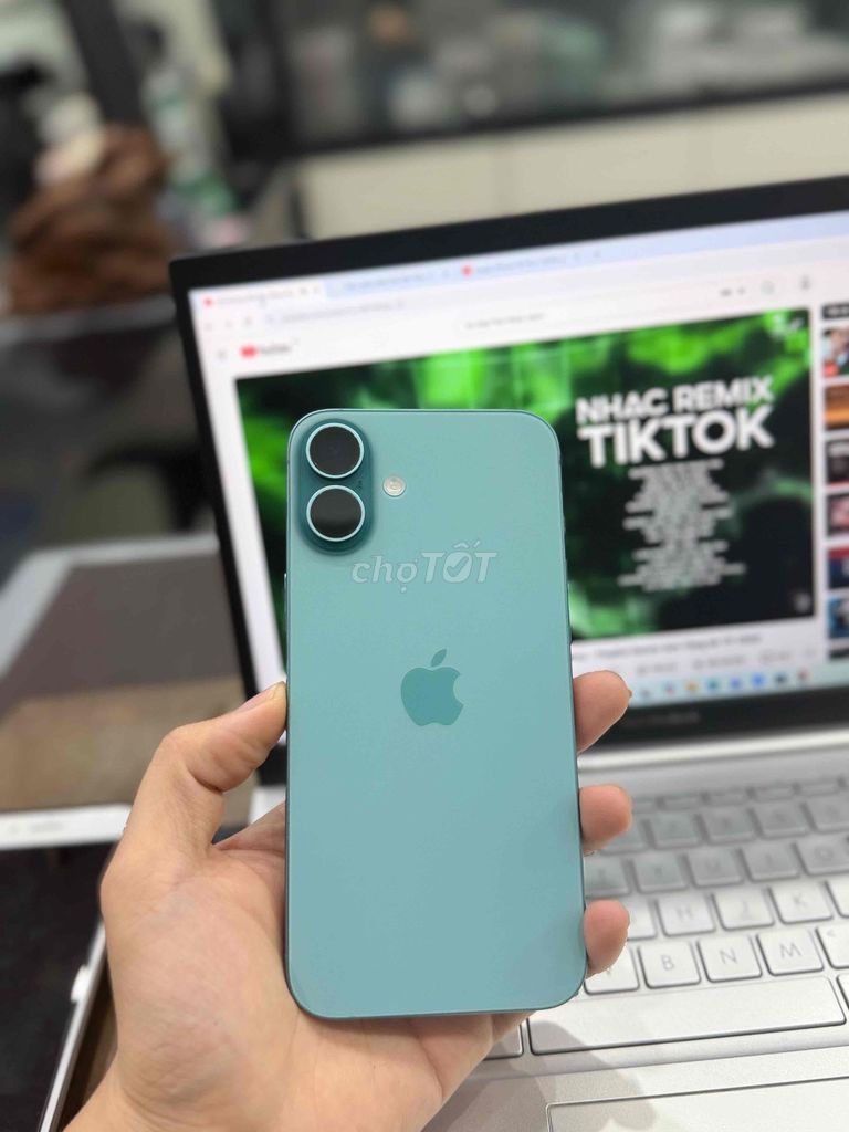 Apple iPhone 16plus 128GB Xanh mòng két. Mua bán Điện thoại tại Quận Ngô Quyền Hải Phòng được đăng bởi Cuong Pa hình 1