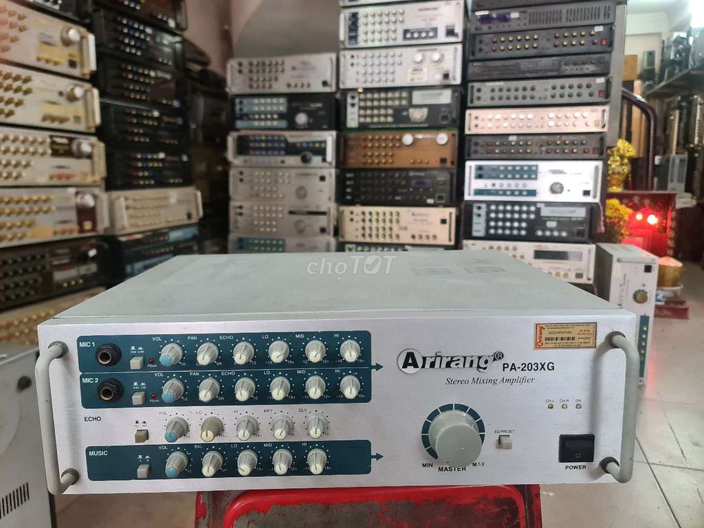 Ampli Arirang Pa 203XG ( hãng/8c/bạc