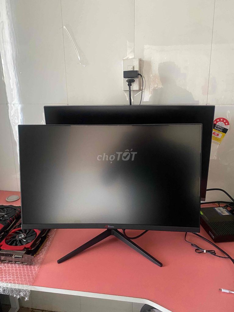 Màn hình VSP 24in cong 100Hz lướt còn BH 7/2027. Mua bán Phụ kiện (Màn hình, Chuột...) tại Huyện Định Quán Đồng Nai được đăng bởi Tuyết Văn Hậu hình 1