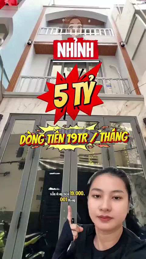 Bán Nhà Phố Trung Tâm Q5 Dòng Tiền 19Tr/Th - 5.58 Tỷ