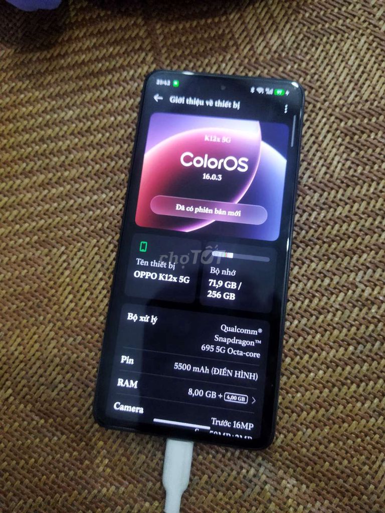 Oppo K12X 5G 256GB Xám. Mua bán Điện thoại tại Huyện Hoài Đức Hà Nội được đăng bởi khá bảnh hình 1