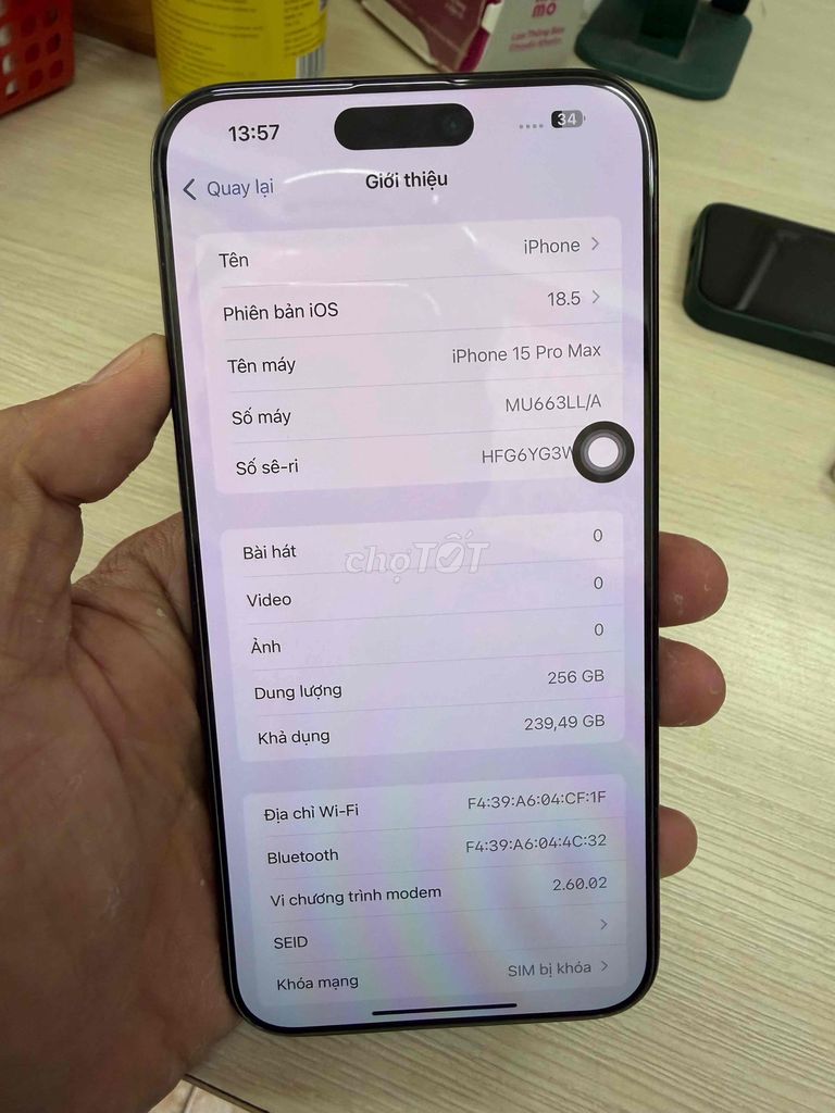 iphone 15 pro max 256gb. Mua bán Điện thoại tại Thành phố Tây Ninh Tây Ninh được đăng bởi cầm đồ  hình 1