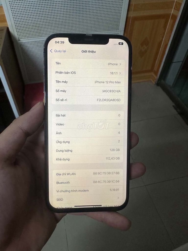 Apple iPhone 12 Pro Max 256GB Xám Đã qua sử dụng. Mua bán Điện thoại tại Huyện An Dương Hải Phòng được đăng bởi Baka Niisan hình 1