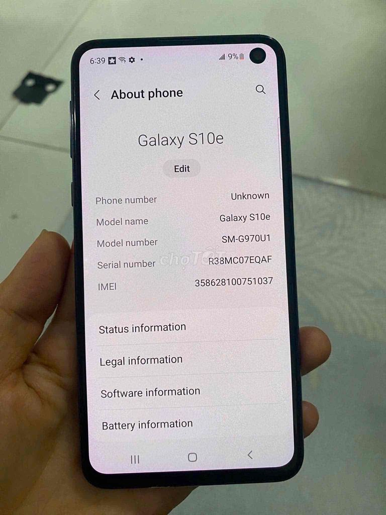 Samsung Galaxy S10e 128GB Đen. Mua bán Điện thoại tại Quận Tân Phú Tp Hồ Chí Minh được đăng bởi Minh Khang Sài gòn MoBILE hình 1