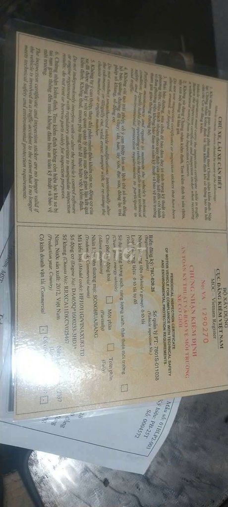 XE BEN 500KG 2012, QUÁ ÊM. Mua bán Xe tải, xe ben tại Huyện Cái Bè Tiền Giang được đăng bởi AN hình 7