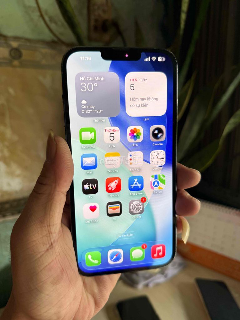 Apple iPhone 13 Pro Max 128GB Xám. Mua bán Điện thoại tại Thành phố Thuận An Bình Dương được đăng bởi  Phan Trung hình 1