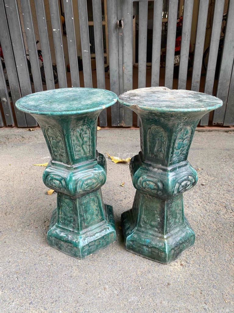 Đôn sứ Gốm sứ Xanh ngọc. Mua bán Cây cảnh, đồ trang trí tại Quận Gò Vấp Tp Hồ Chí Minh được đăng bởi Nguyễn  Cường 98 hình 1