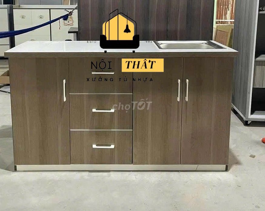 Tủ bếp Nhựa Đài Loan Tủ bếp nhựa Tủ bếp nhựa . Mua bán Tủ, kệ gia đình tại Thành phố Thuận An Bình Dương được đăng bởi Cửa Hàng Nội Thất hình 1