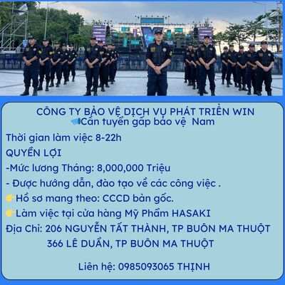 CÔNG TY DỊCH VỤ BẢO VỆ WIN