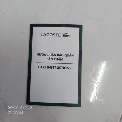 Túi Laptop Lacoste Nam Chantaco Piqué Chất Liệu Da