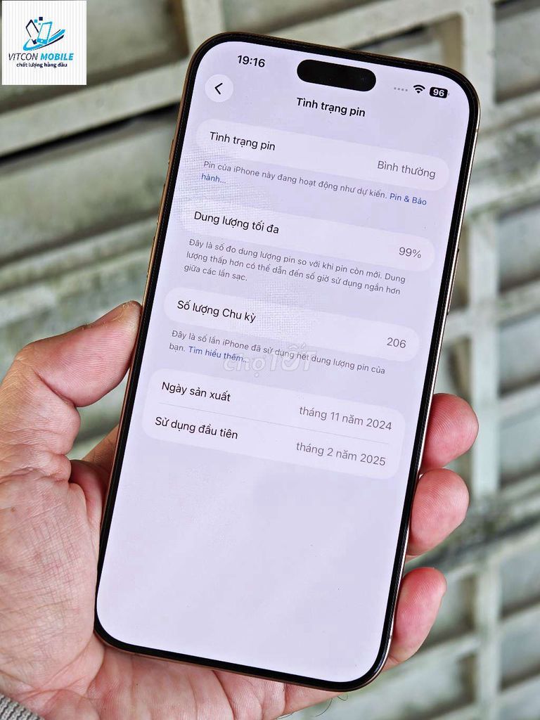 Apple iPhone 16 Pro Max 256GB Vàng. Mua bán Điện thoại tại Quận Cái Răng Cần Thơ được đăng bởi Kim Phú hình 1