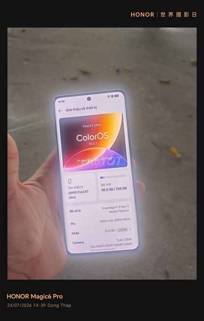 Oppo Find X7 Ultra Đen 12GB/256GB . Mua bán Điện thoại tại Thành phố Vĩnh Long Vĩnh Long được đăng bởi Nguyễn thương mobile hình 1