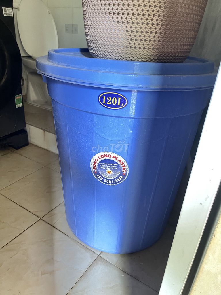 Thùng nước Song Long Plastic 120L Xanh. Mua bán Đồ chuyên dụng, Giống nuôi trồng tại Quận Ba Đình Hà Nội được đăng bởi Hà hình 1
