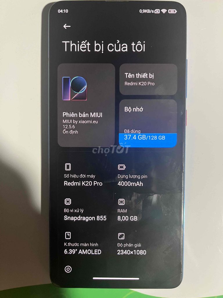Xiaomi Redmi K20 Pro 128GB Đen. Mua bán Điện thoại tại Thành phố Thủ Đức Tp Hồ Chí Minh được đăng bởi Phuong Tran hình 1