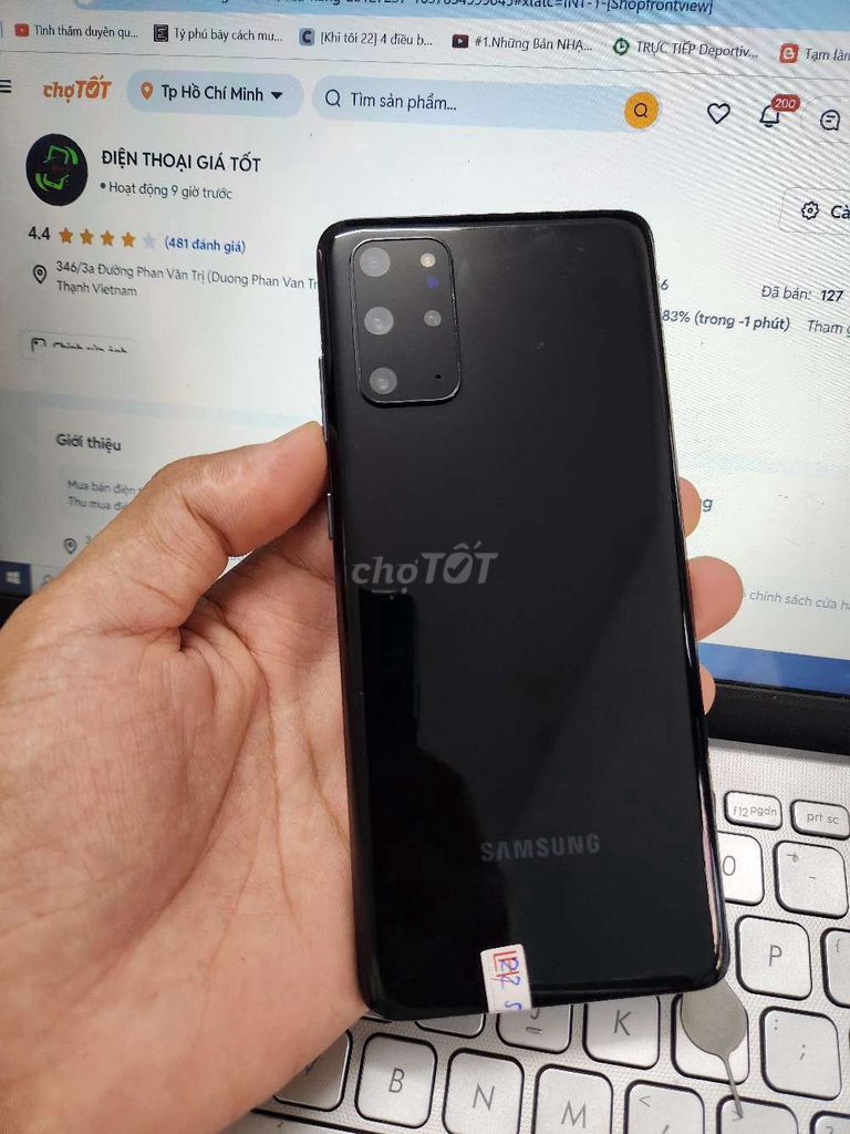 SAMSUNG S20 PLUS 5G BẢN MỸ 12GB.128GB SNAP 865. Mua bán Điện thoại tại Quận Bình Thạnh Tp Hồ Chí Minh được đăng bởi Dân Mobile hình 1