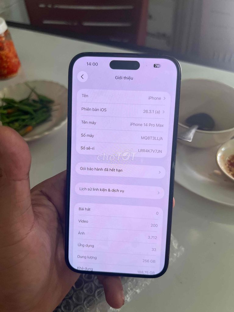 Apple iPhone 14 Pro Max 256GB Đen. Mua bán Điện thoại tại Thành phố Thuận An Bình Dương được đăng bởi Trung Apple hình 1