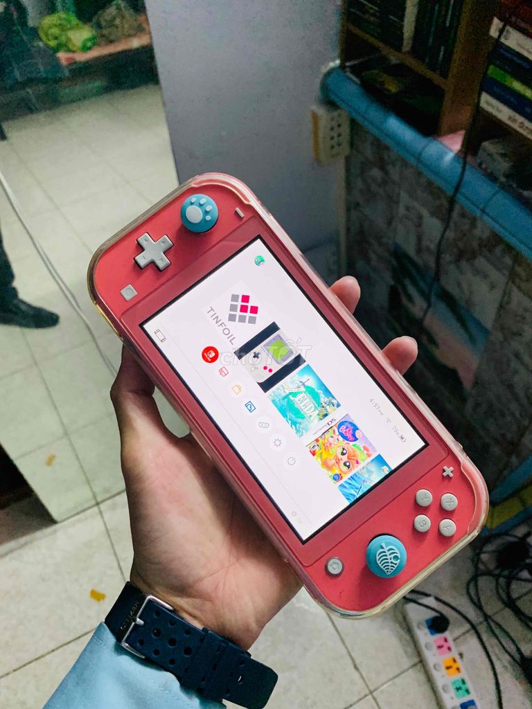 Switch Lite Hồng hack 99% 128GB Fullgame