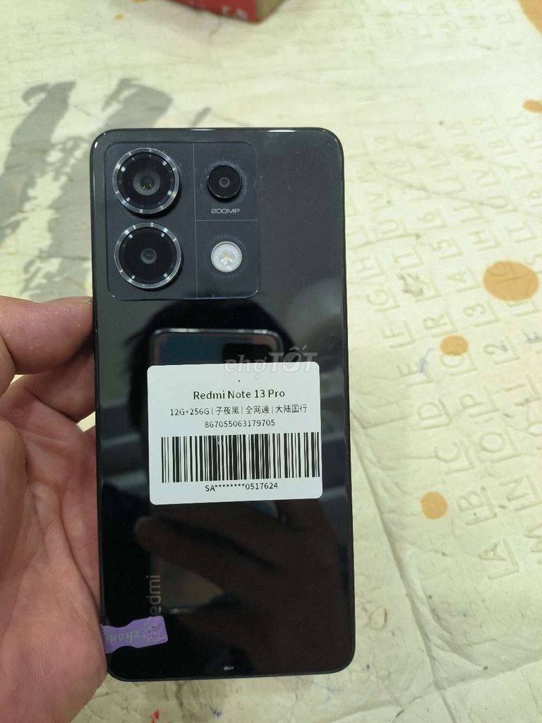 Xiaomi Redmi Note 13 Pro 256GB Đen Like New. Mua bán Điện thoại tại Quận Hoàng Mai Hà Nội được đăng bởi Nguyennoi hình 1