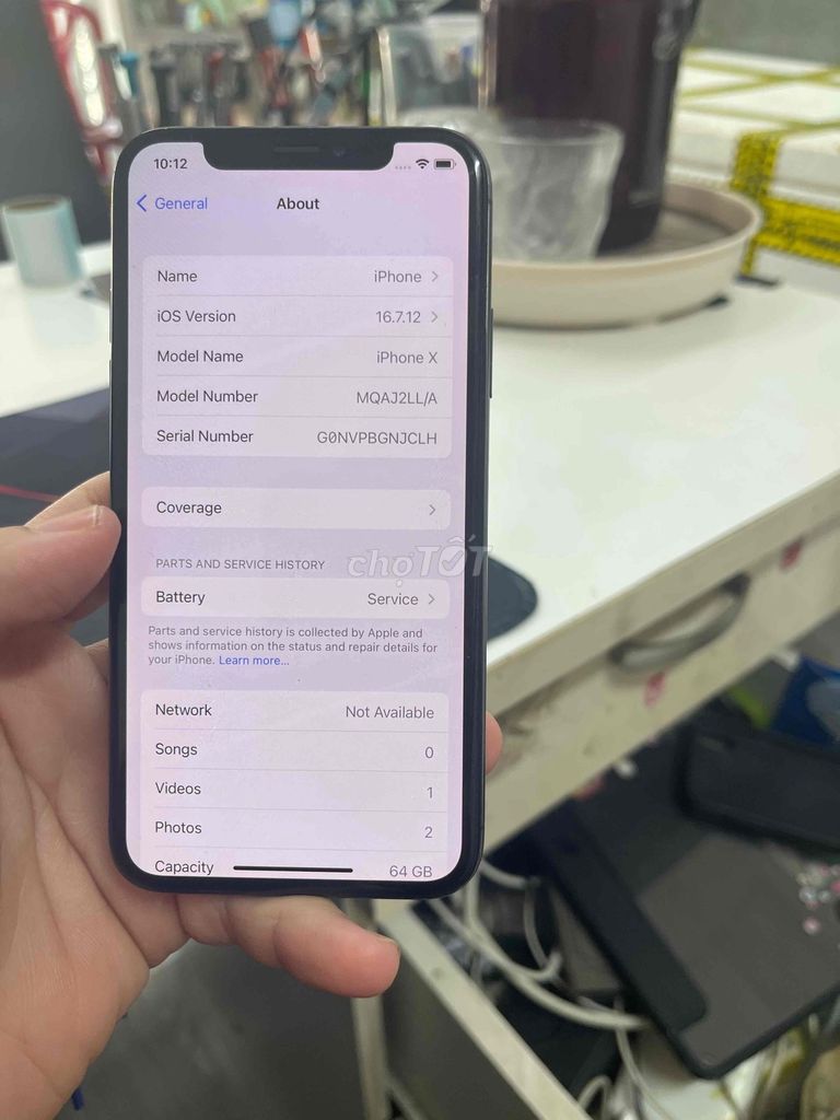 iPhone X 64GB Đen Vỡ lưng, pin yếu. Mua bán Điện thoại tại Quận Gò Vấp Tp Hồ Chí Minh được đăng bởi Chí Hướng Group  hình 1