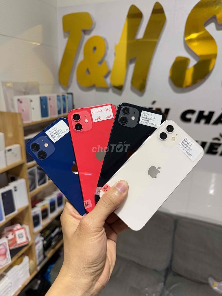 Iphone 12 Quốc Tế 64g mdm đủ màu pin 95-100% đẹp