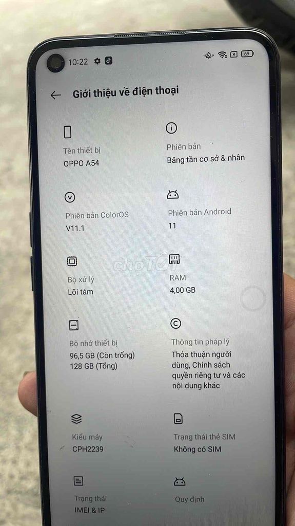 OPPO A54 128GB Đen. Mua bán Điện thoại tại Quận 12 Tp Hồ Chí Minh được đăng bởi anh tâm hình 1