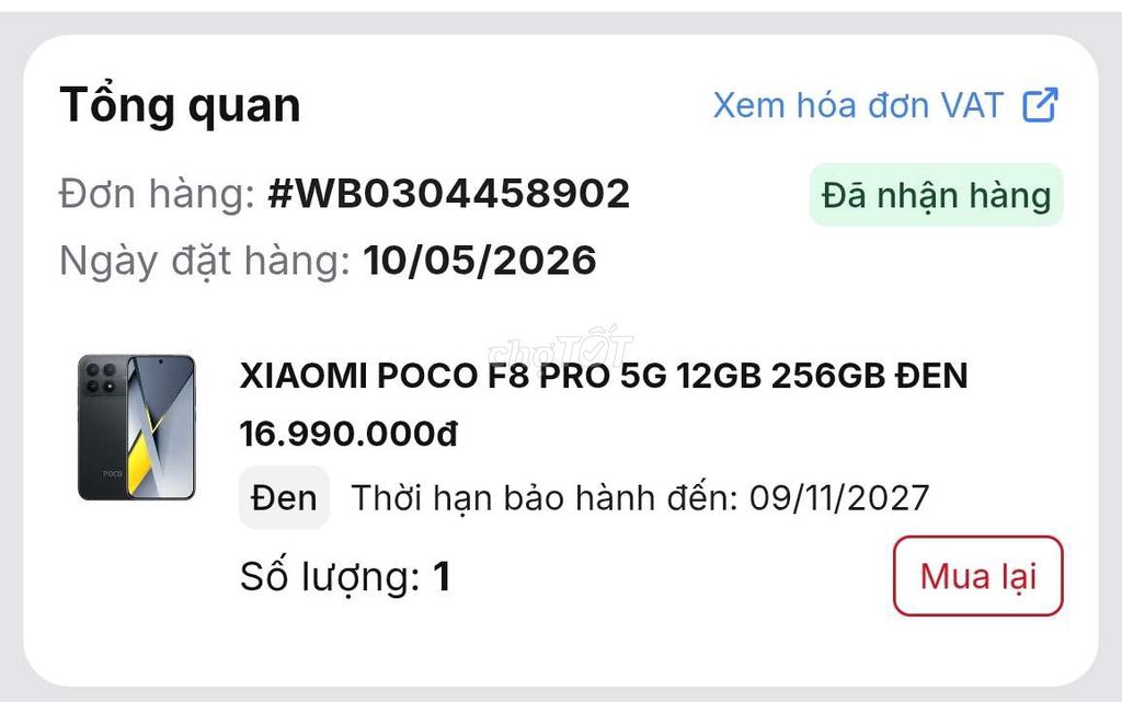 Xiaomi Poco F8 Pro 5G 12GB/256GB Đen. Mua bán Điện thoại tại Quận Cầu Giấy Hà Nội được đăng bởi Huy Hoàng hình 1