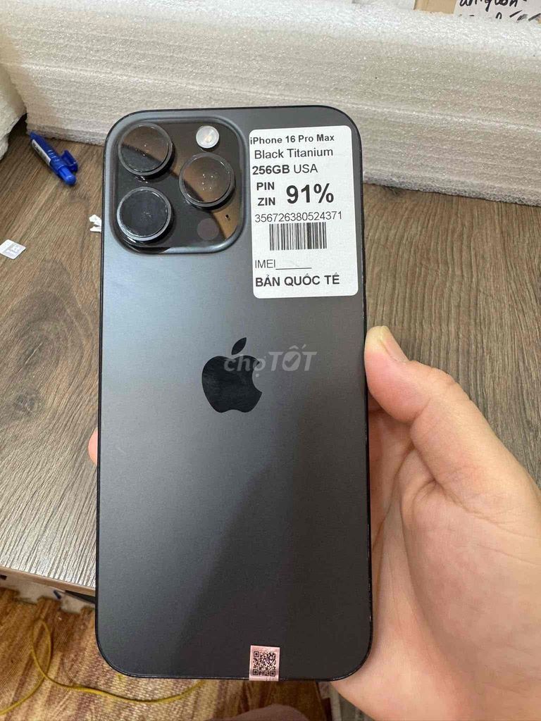 iPhone 16 Pro Max 256GB Đen USA. Mua bán Điện thoại tại Thành phố Thủ Đức Tp Hồ Chí Minh được đăng bởi Tên chưa cung cấp hình 1