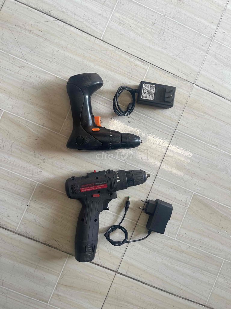 2 Máy khoan pin Đen. Mua bán Đồ chuyên dụng, Giống nuôi trồng tại Huyện Củ Chi Tp Hồ Chí Minh được đăng bởi lam hình 1