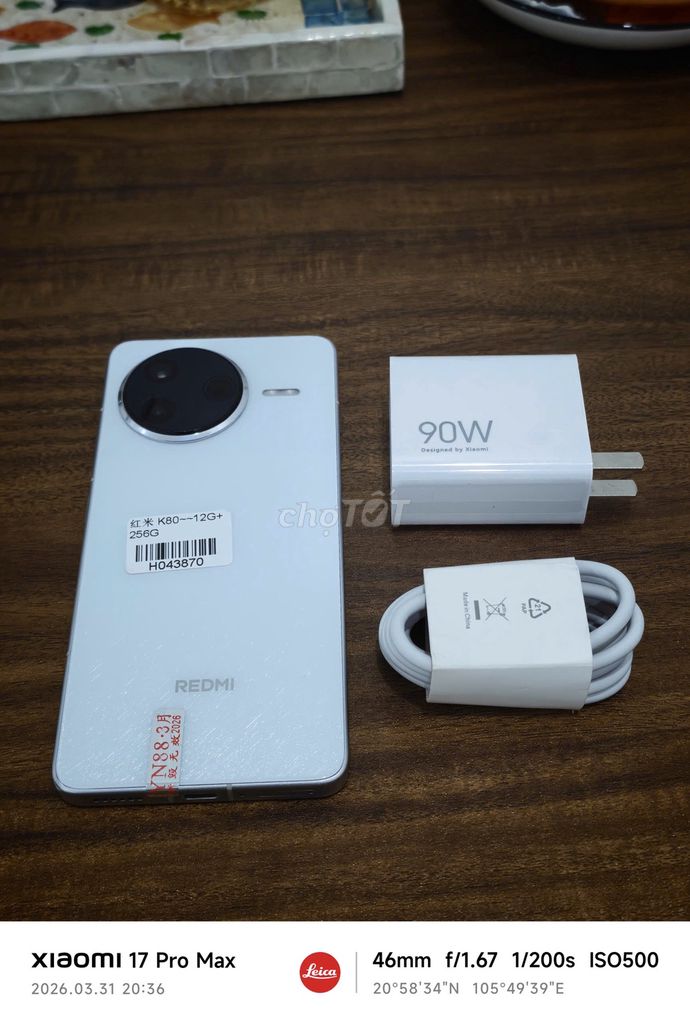 Redmi K80 12/256 Trắng sạc 90w có ship COD. Mua bán Điện thoại tại Quận Hoàng Mai Hà Nội được đăng bởi Trần Ngọc Hiếu hình 1