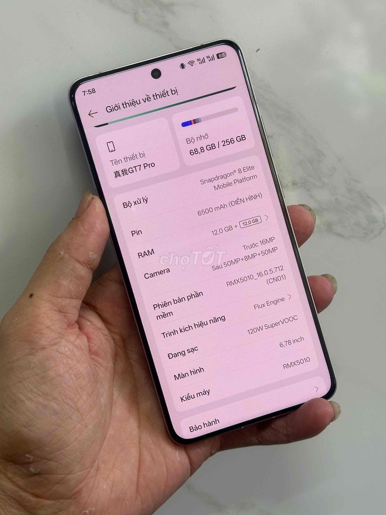 Realme GT7 Pro 12GB/256GB Titan. Mua bán Điện thoại tại Quận Bình Tân Tp Hồ Chí Minh được đăng bởi nguyễn sang  hình 1